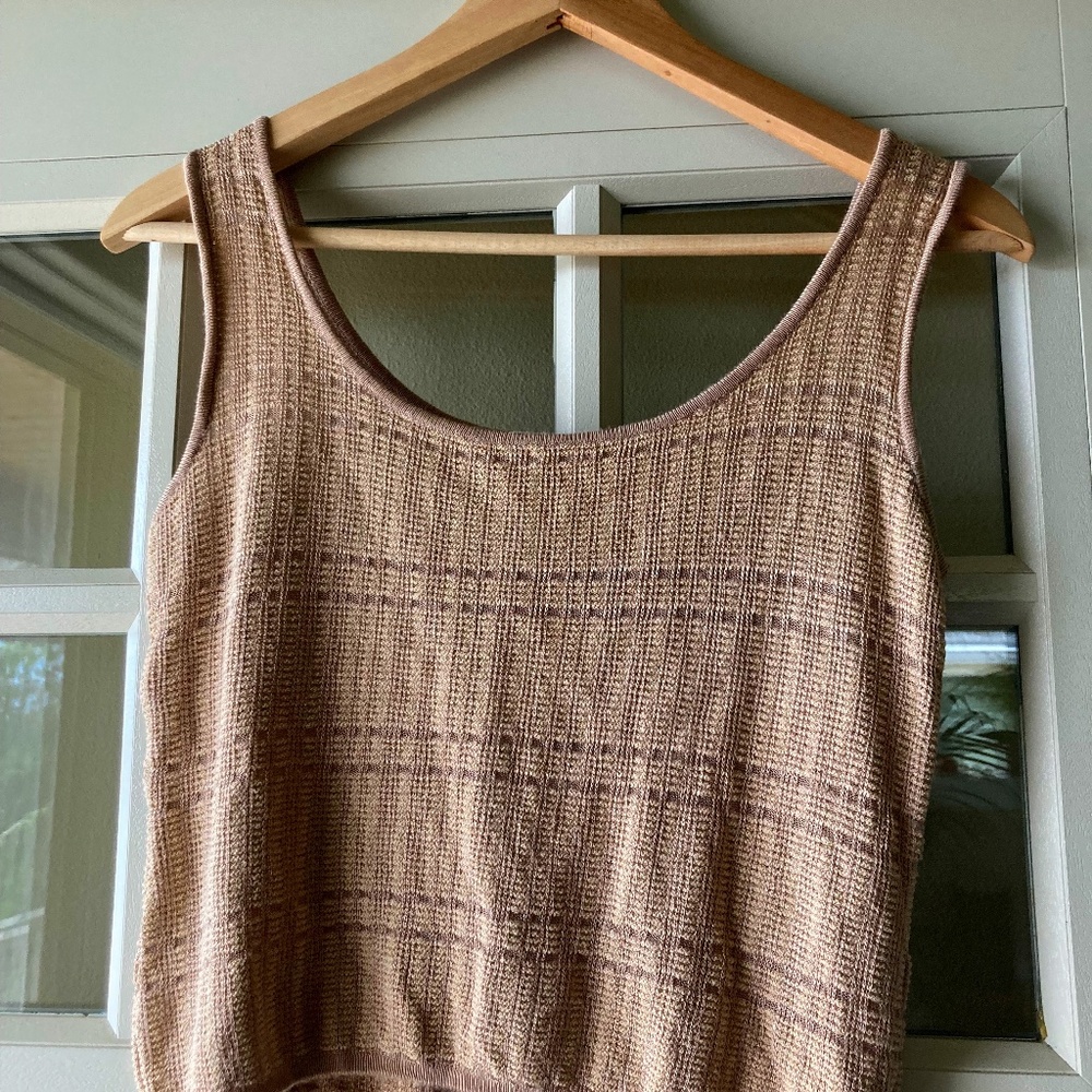 Vintage cropped knit tank top size S